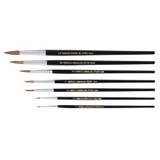 brushes A set of sable hair brushes